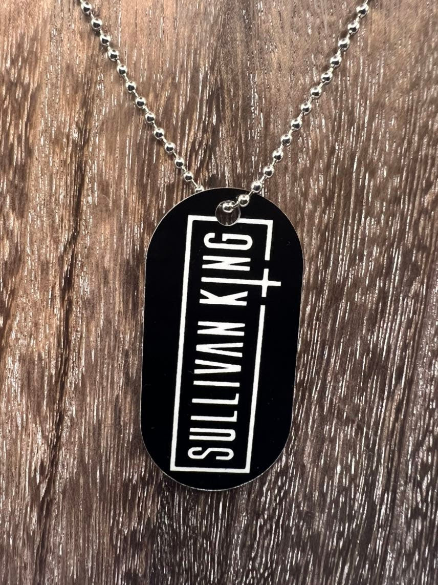 Sullivan King Necklace Dogtag Chain double sided Dubstep Rave EDM DJ Producer Bass trippy Riddim Metal Scream Voyd