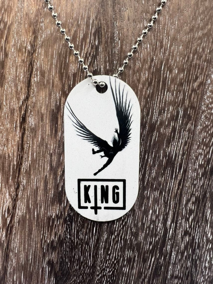 Sullivan King Necklace Dogtag Chain double sided Dubstep Rave EDM DJ Producer Bass trippy Riddim Metal Scream Voyd