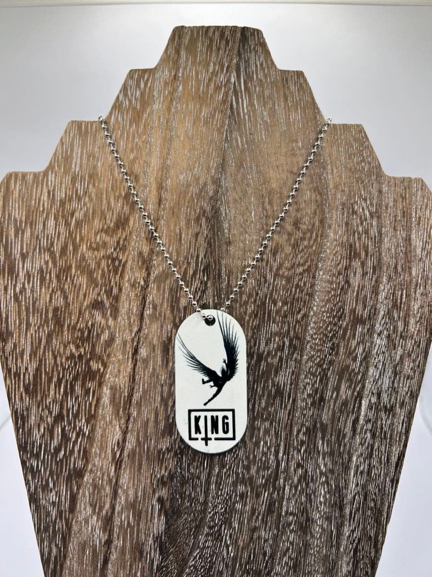 Sullivan King Necklace Dogtag Chain double sided Dubstep Rave EDM DJ Producer Bass trippy Riddim Metal Scream Voyd