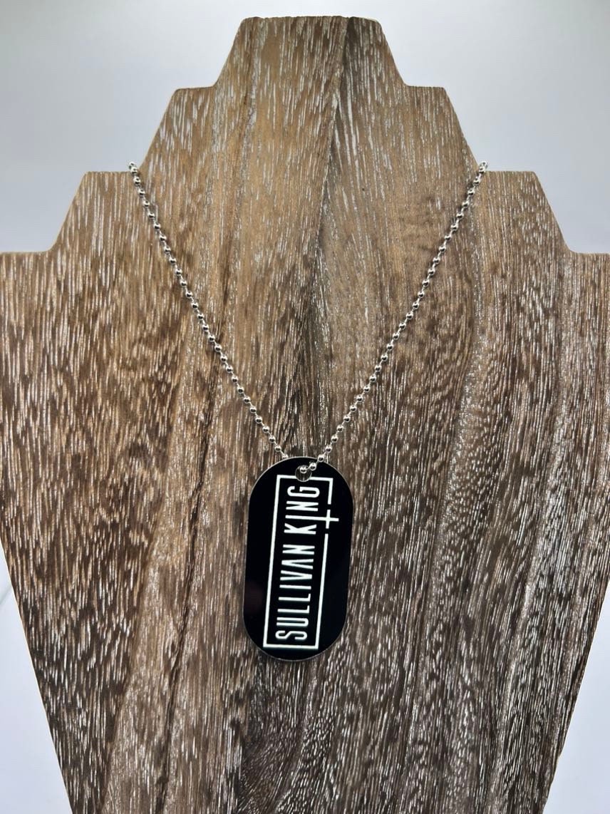 Sullivan King Necklace Dogtag Chain double sided Dubstep Rave EDM DJ Producer Bass trippy Riddim Metal Scream Voyd