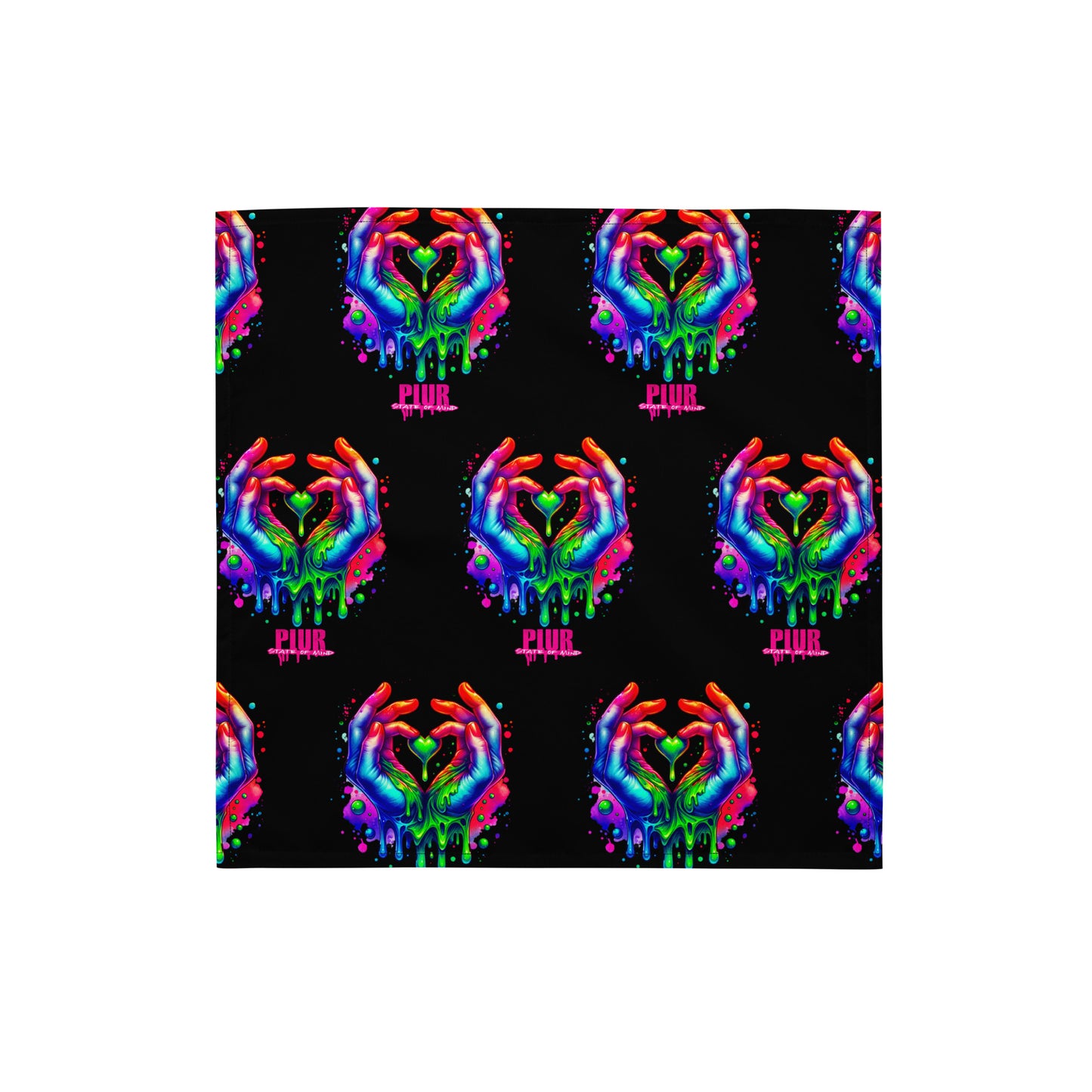 Drippy Heart Hands All-over print bandana