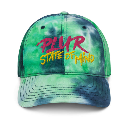 PLUR State of Mind Tie dye hat