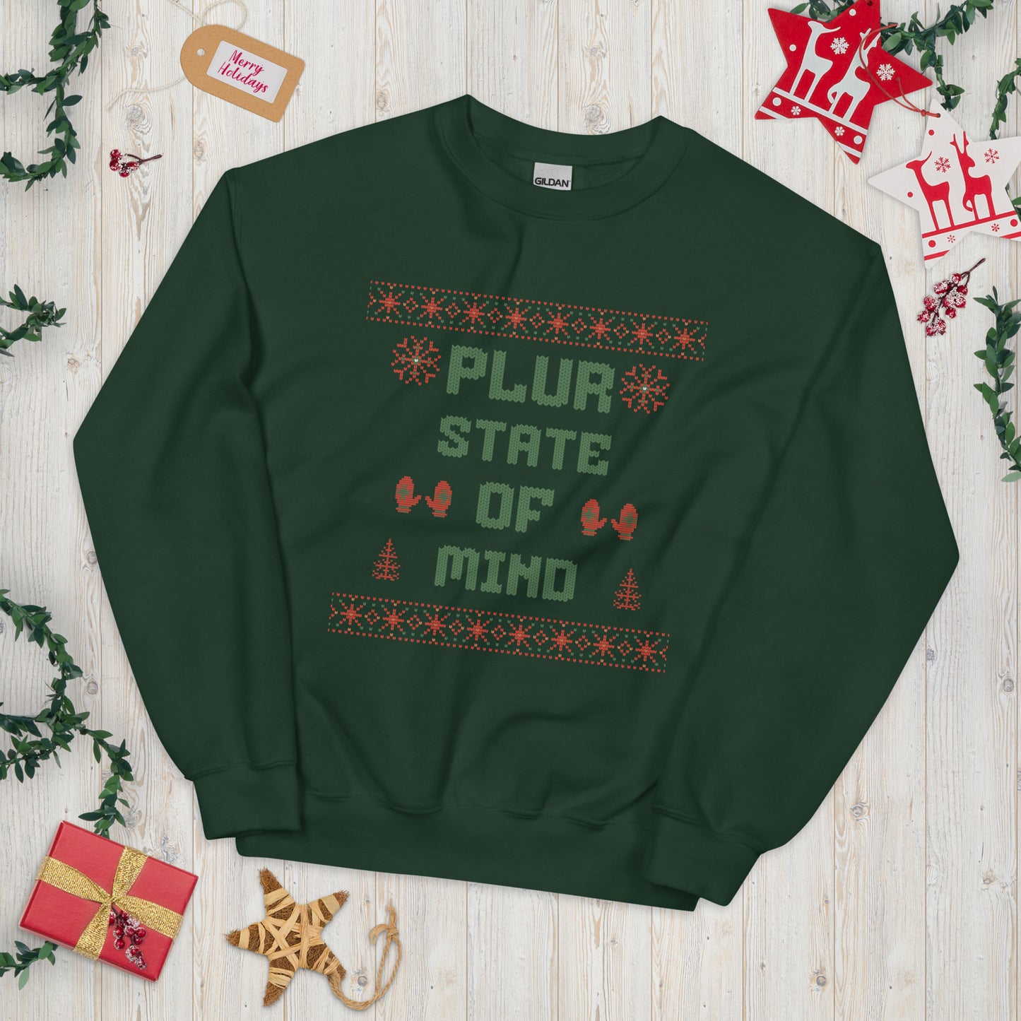 PLUR State of Mind Ugly Xmas Sweater