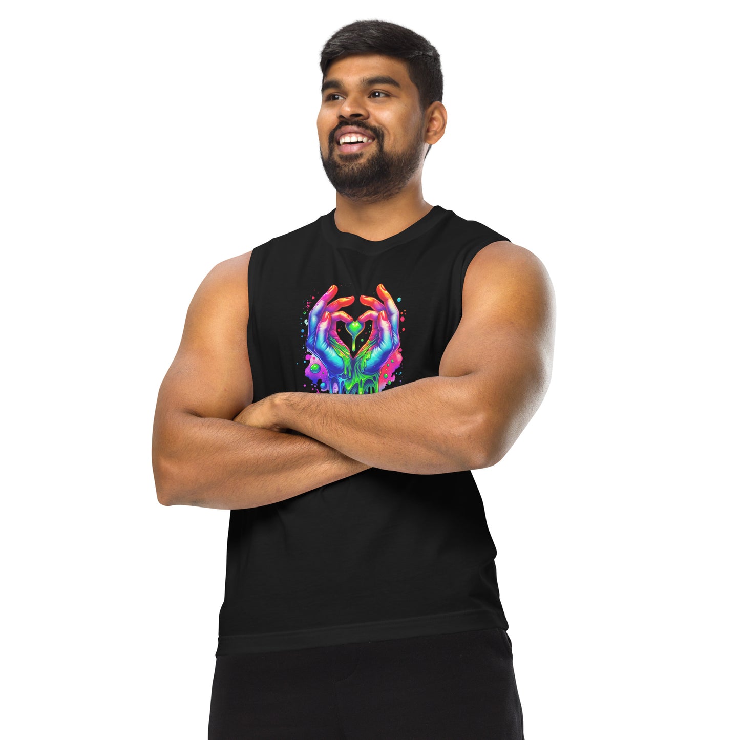 PLUR Handz Muscle Shirt