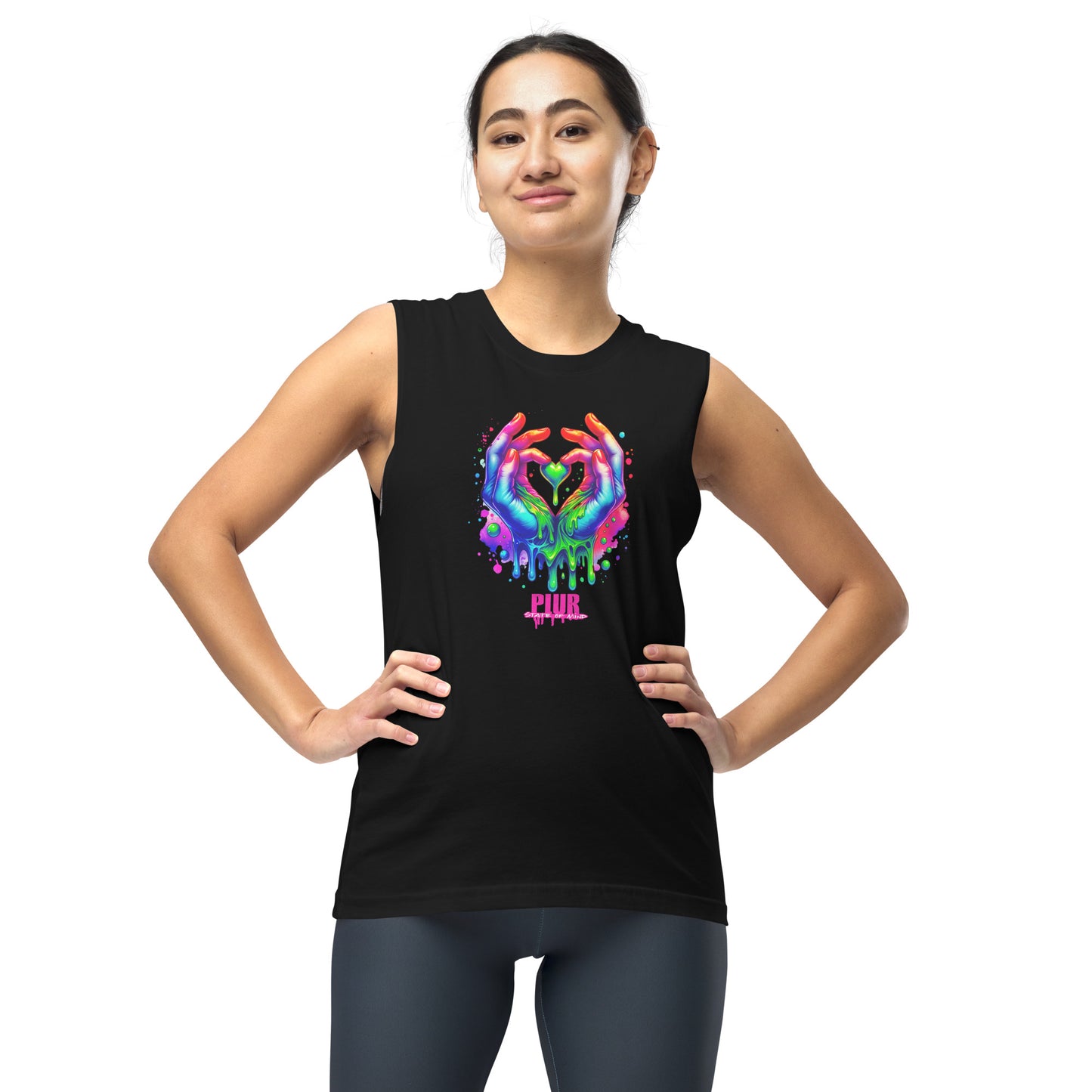 PLUR Handz Muscle Shirt