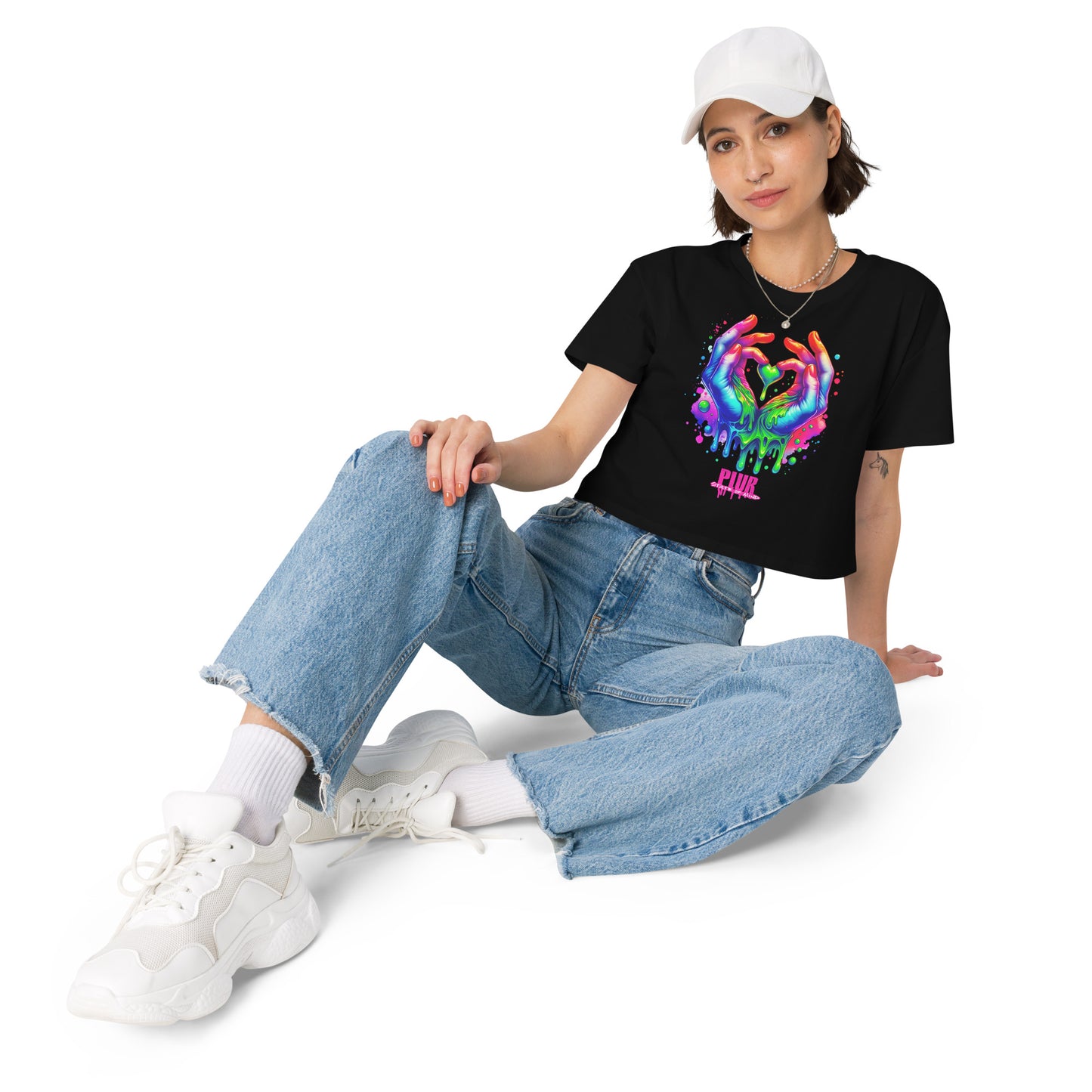 Drippy Hands Women’s crop top